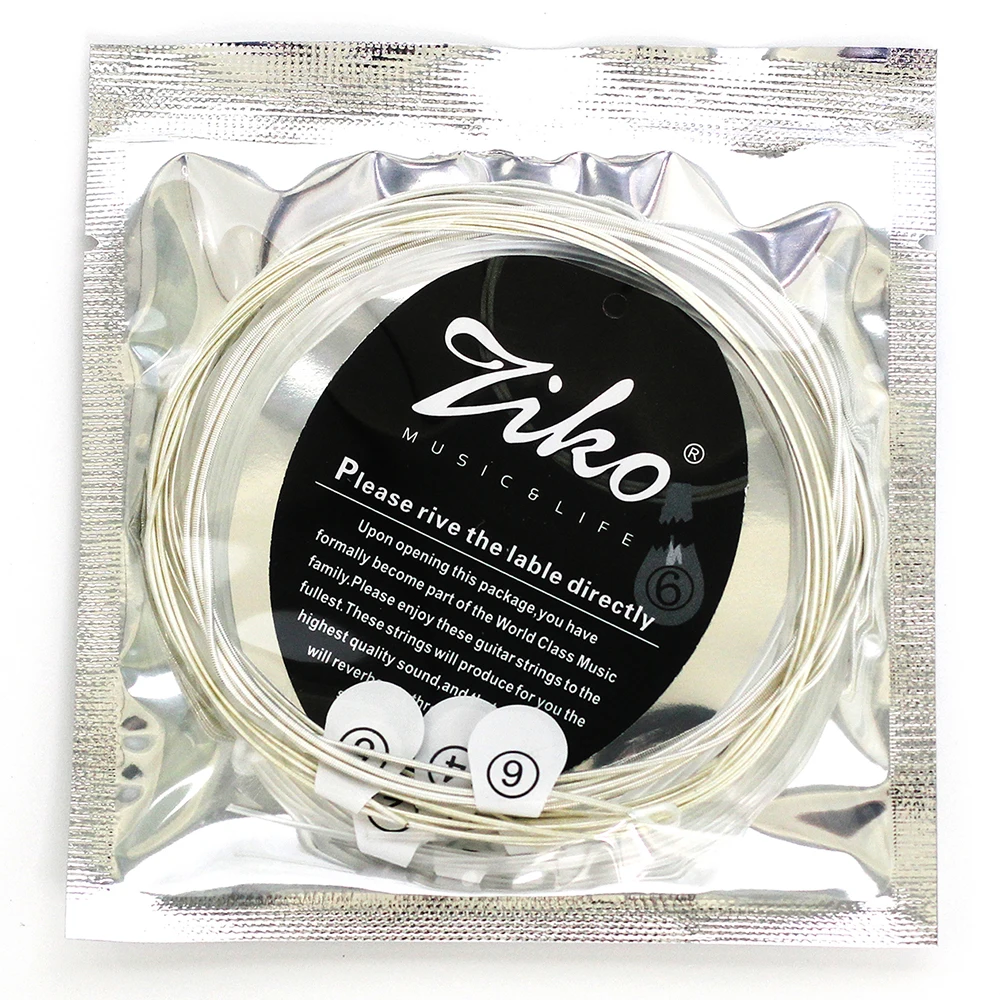 ZIKO DPA-70 corde per chitarra classica nucleo in Nylon placcato argento rame avvolto corde per chitarra classica accessori per chitarra parti