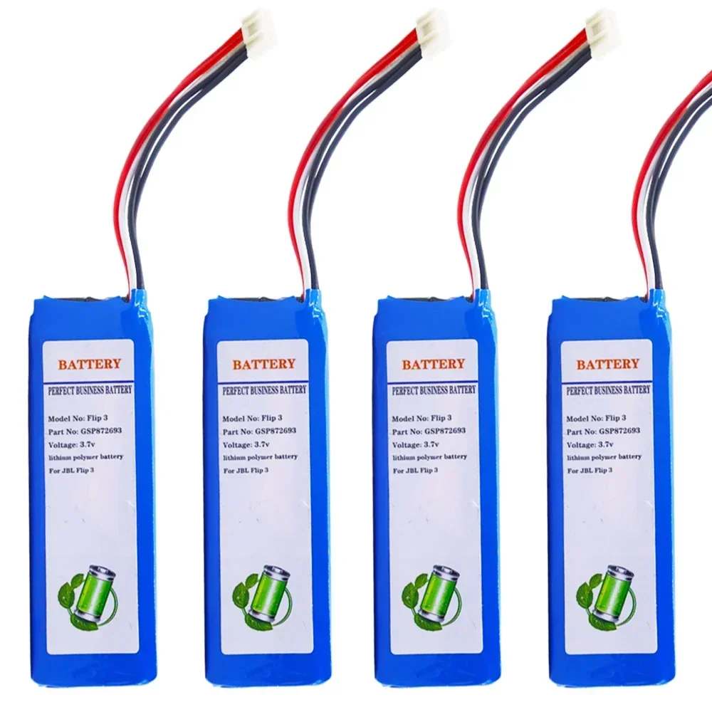 3.7V 3000mAh/10000mAh/11.1Wh GSP872693 P763098 03 Rechargeable Lithium Polymer Battery For JBL Flip 3 Wireless bluetooth speaker