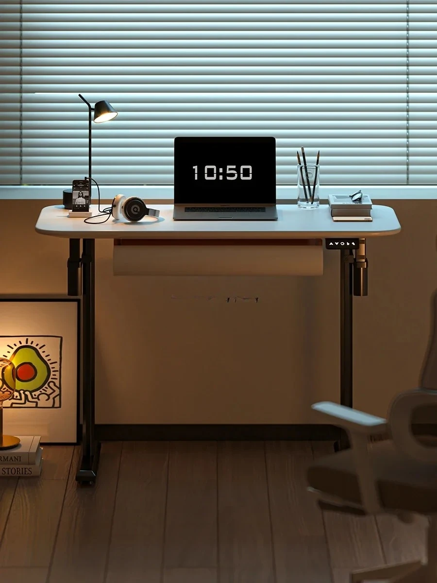 

Электрический подъемный стол из массива дерева. Небольшой бытовой верстак. Регулируемый средневековый стол.