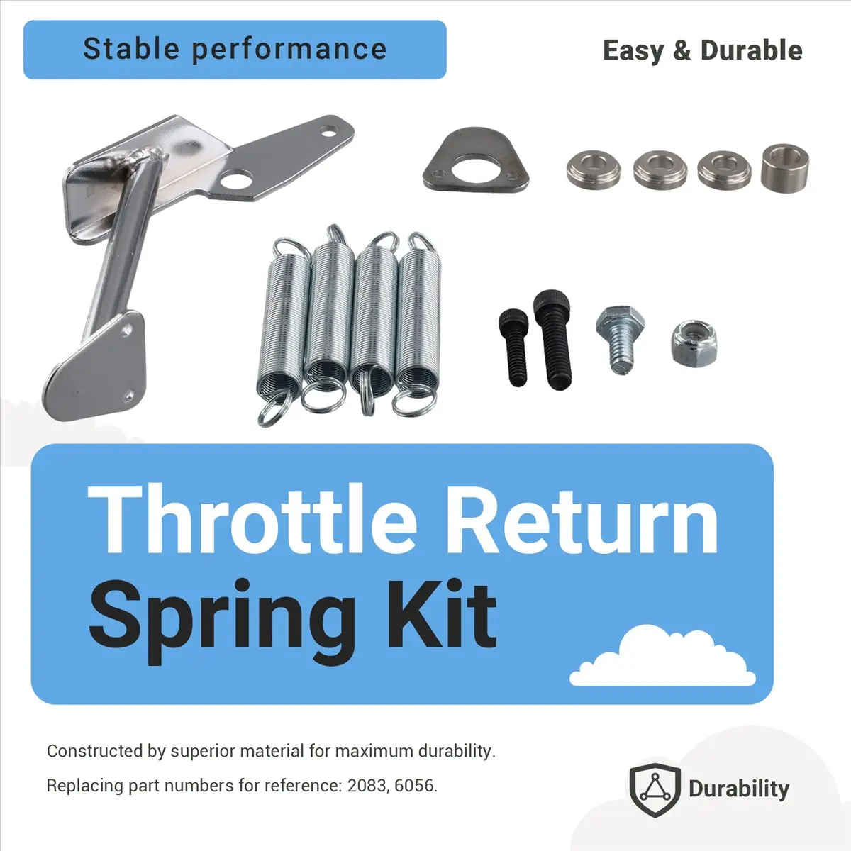 NCSMT Carburetor Throttle Return Springs Kit 2083 6056 Fit for Holley 2300 2305 4150 4160
