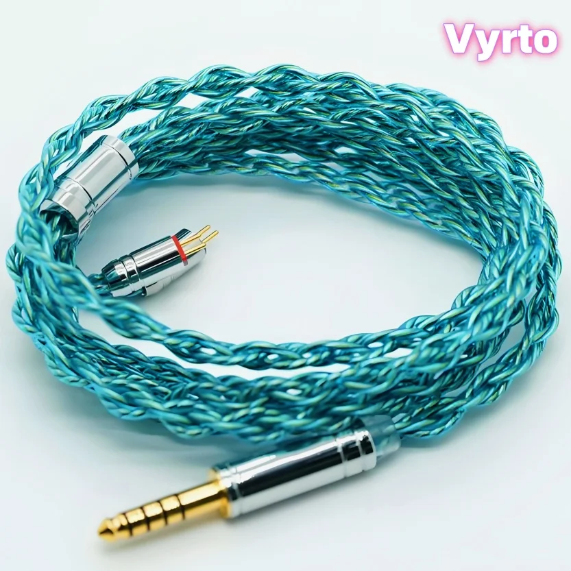 

Vyrto-A8 IEM Cable 4-core Gold Silver Copper HIFI Cable ,Suitable For A2DC/MMCX/IE80/2Pin 0.78/IMseries/KZ-QDC/TFZ
