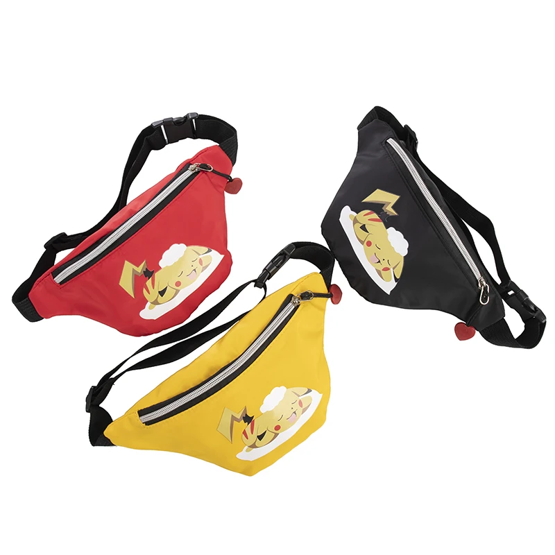 Pokémon New Pikachu Kids Waist Bag Cartoon Anime Printing One Shoulder Messenger Bag Mini Cute Children's Coin Purse Gifts