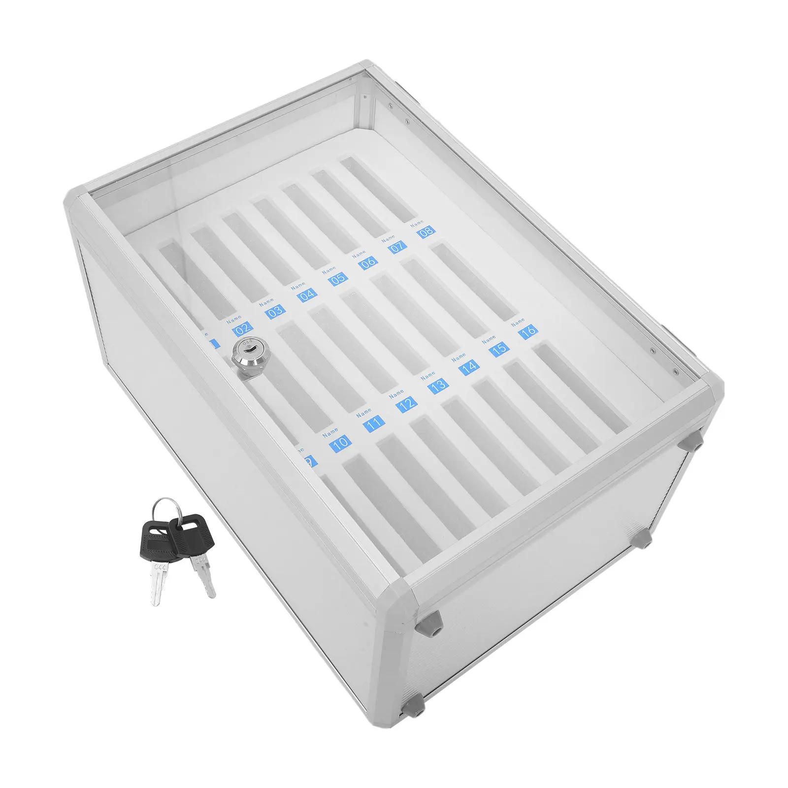 Cell Phone Locker With Lock Key Heavy Duty Cellphone Lock Box Wall Mount Cellphone Storage Locker For Classroom Office Retail - view 2