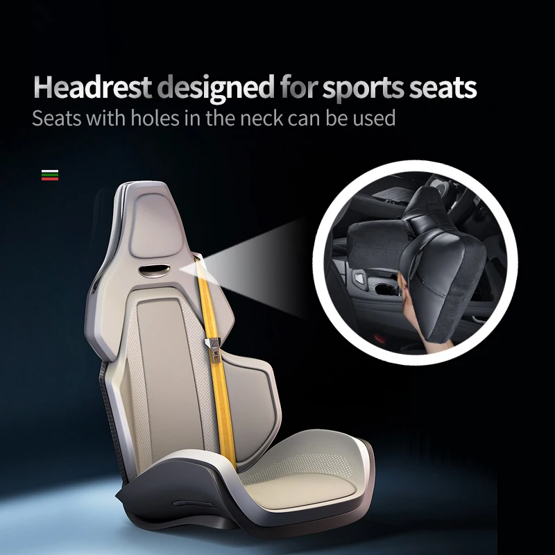 For Hyundai series Interior Accessories Car Neck Pillow Protective Lumbar Back Support Breathable Headrest Cushion Seat Pillow