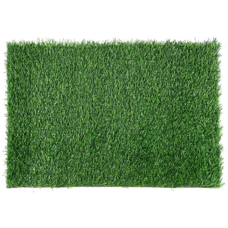 non slip artificial grass door mat black turf outdoor rug fake grass foot mat front entrance decor waterproof carpet - view 2