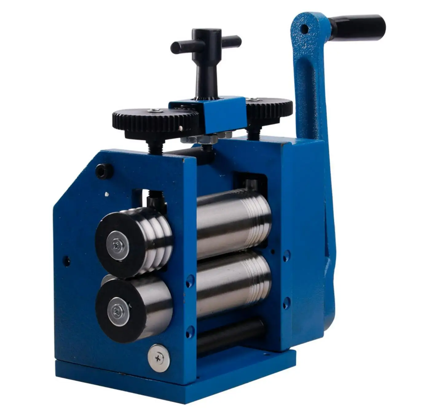 80mm Manual Rolling Mill Machine Combination Jewelry Press Tabletting Tool Make Sheet Wire Flat