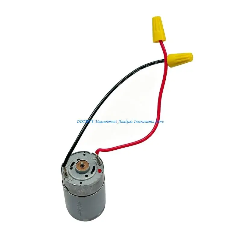 367D 10Teeth 21V 50W 23000Rpm Motor Replacement Component for Repair Work, Brushed Design with Front Gear, Two-Color Cable Ends