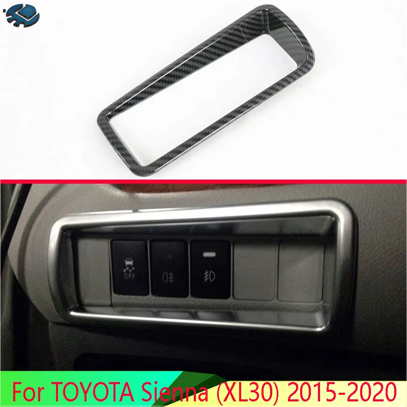 

Для TOYOTA Sienna (XL30) 2015-2020: хромированная накладка из АБС-пластика на панель управления переключателями фар