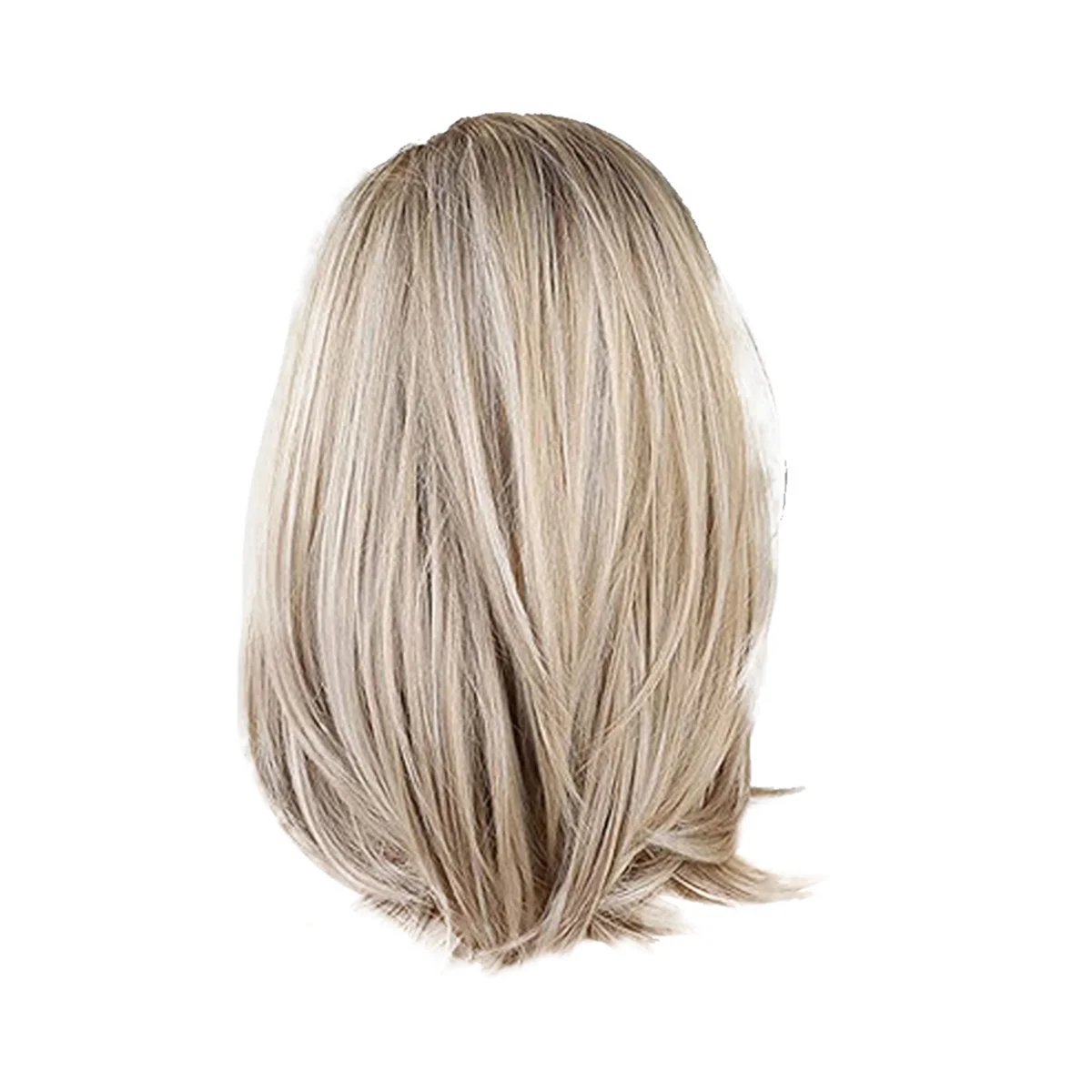 European and American Ladies Wig Gradient Eight Bangs Shoulder Length Wig Short Straight Hair Chemical Fiber