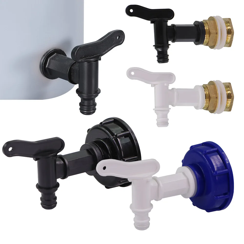 

16mm 3/4" IBC Tank Ball Valve Taps Adapter S60x6 Coarse Threaded Brass Joints for Garden Irrigation Pipe Tube Coupler Stop Water