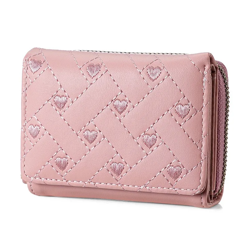 Fashion Women's Wallets Credit Card Holder Heart Purses for Women Small Handbag wirth Zip Coin Pocket Ladies Gift