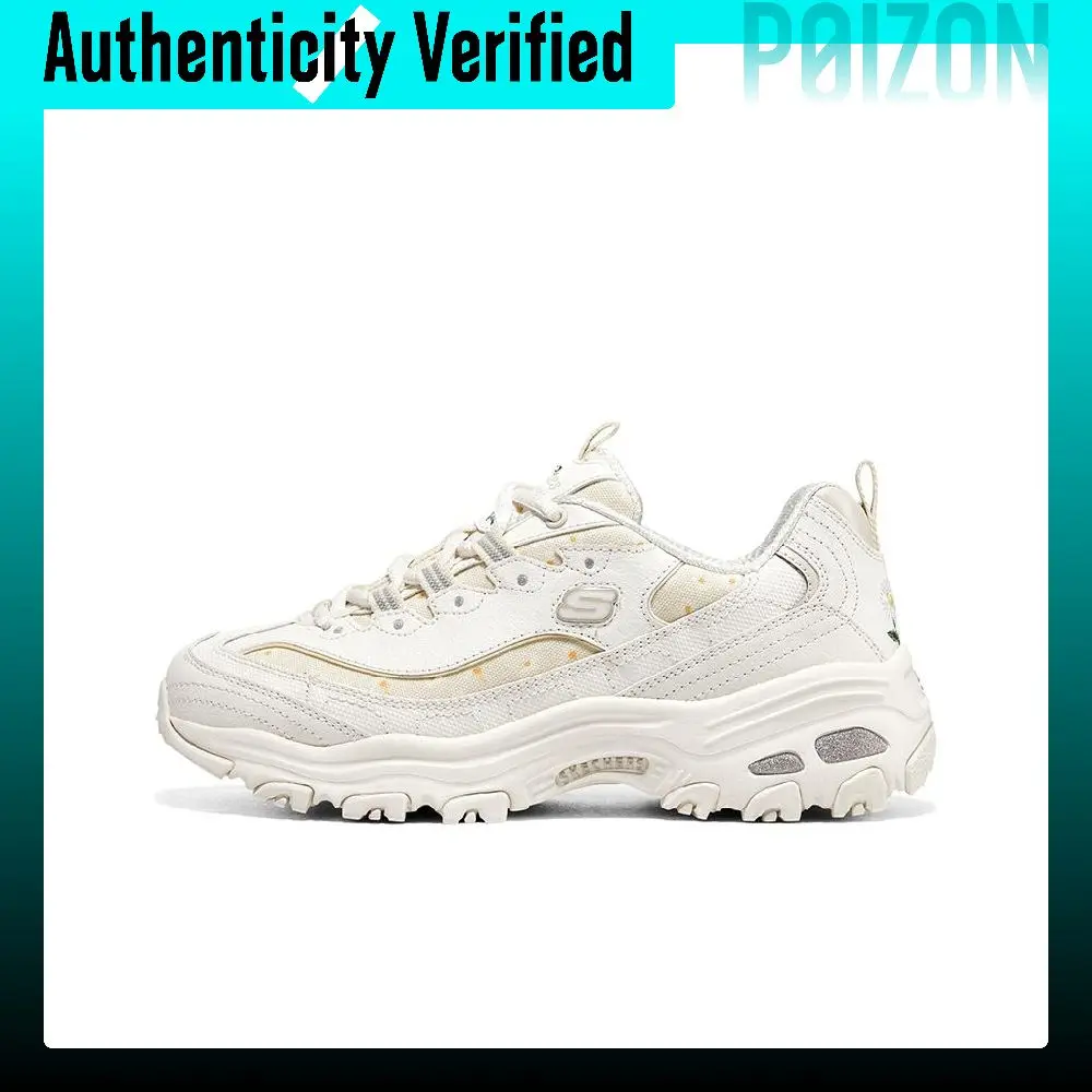 Skechers D'Lites 1.0 Cushioning Height Increasing Cushioning Height Increasing Low top Chunky Sneakers Women's White 896180-OFWT