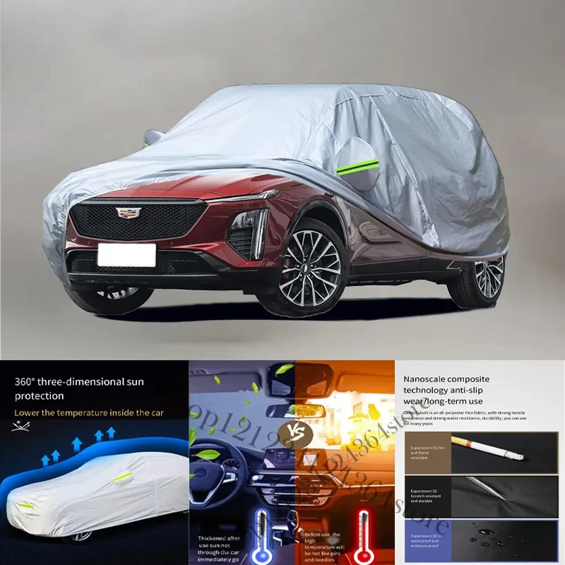 

For Cadillac-GT4- Auto Anti snow Anti dust Anti-uv Anti peeling paint And Anti Rainwater 210t car cover Car cover protection