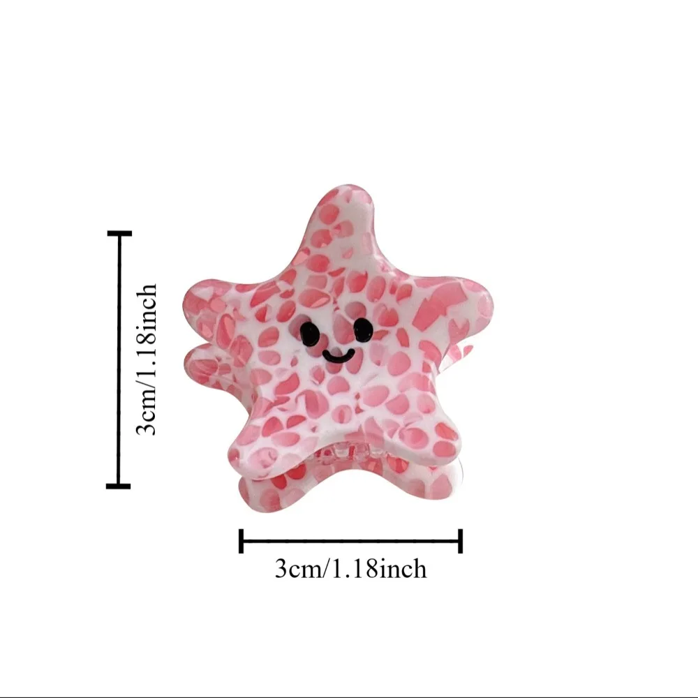 Hair Accessories Starfish Hair Claw Hair Clip Acetic Acid Cute Hair Crab Clip Hair Ornaments Conch Mini Hair Claw Children