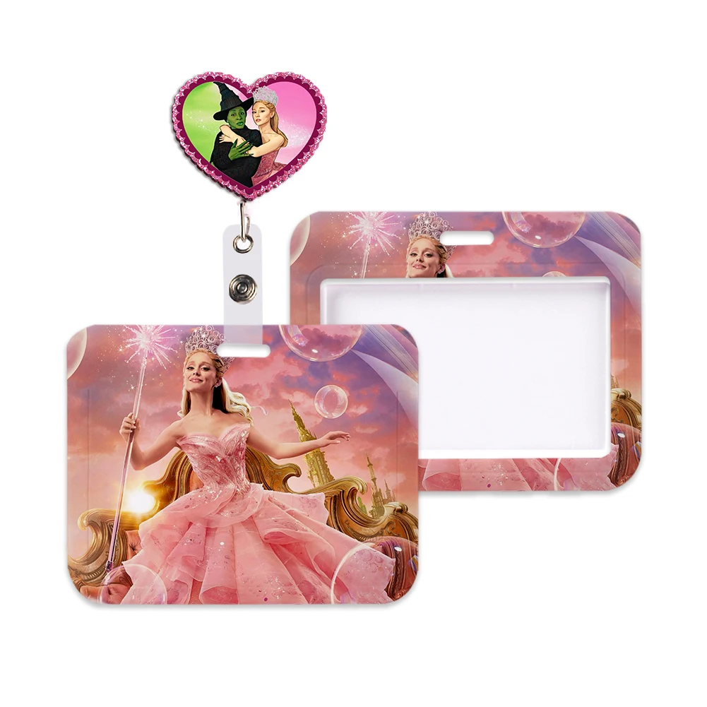 

Wicked Movie Glinda Abs Acrylic Card Women Lanyards Id Badge Holder Strap Work Card Bus Access Card Holder Keychains Accessories