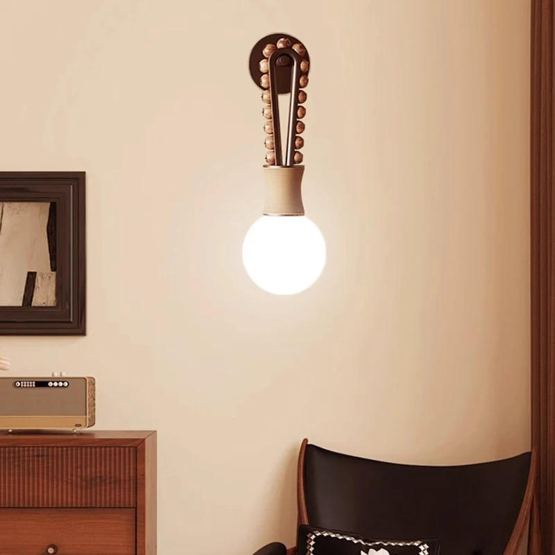 Vintage kinkiet dekoracja schody kinkiet w stylu Wabi Sabi sypialnia nocny model pokoju nowa lampa oprawy oświetleniowe wewnętrzne