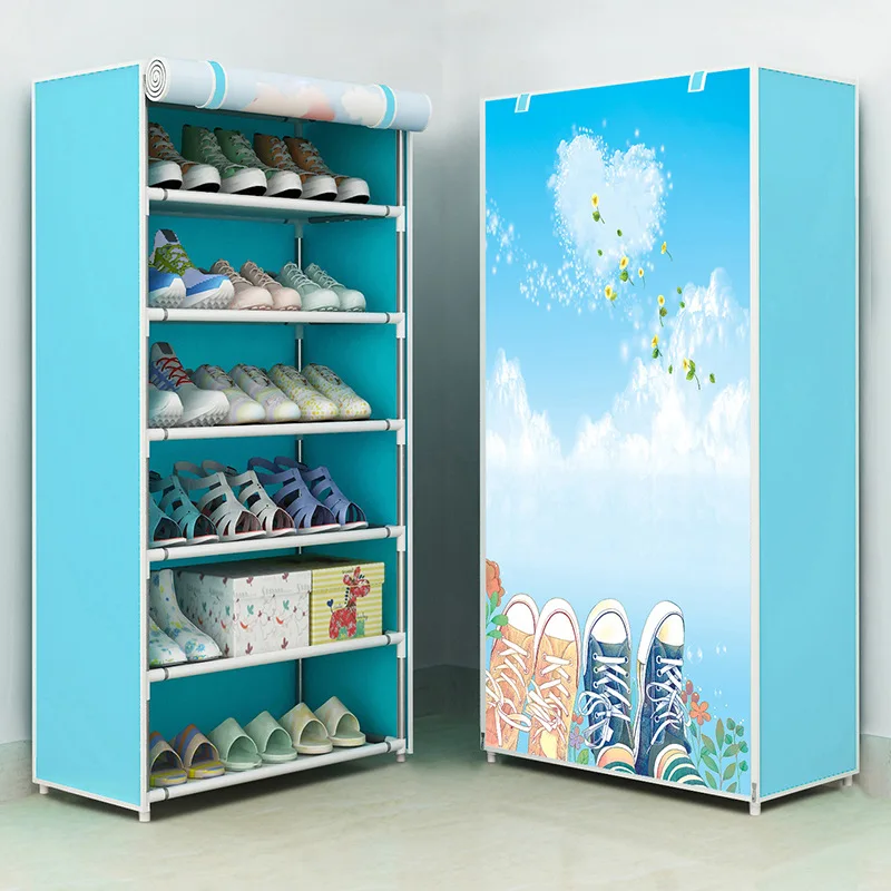 Simple Cabinet Non Woven Shoe Frame Dust Proof