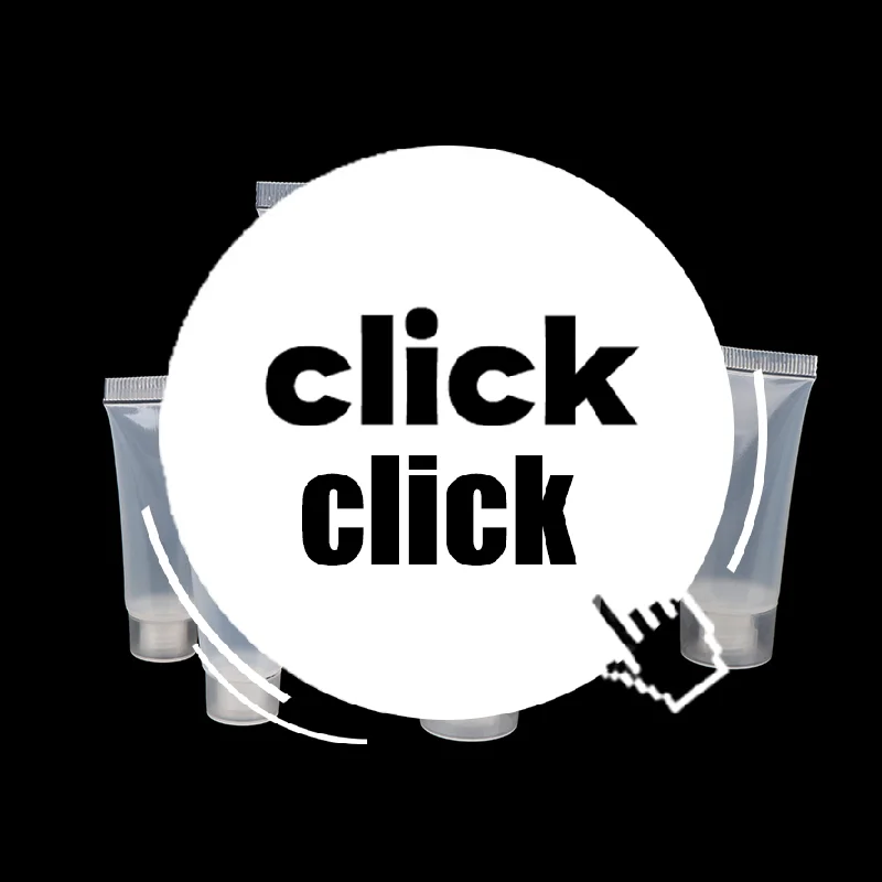 5개입 빈 립스틱 튜브 립밤 소프트 튜브 메이크업 스퀴즈 투명 플라스틱 립글로스 용기 리필 가능한 병 10ml 15ml 30/50ml