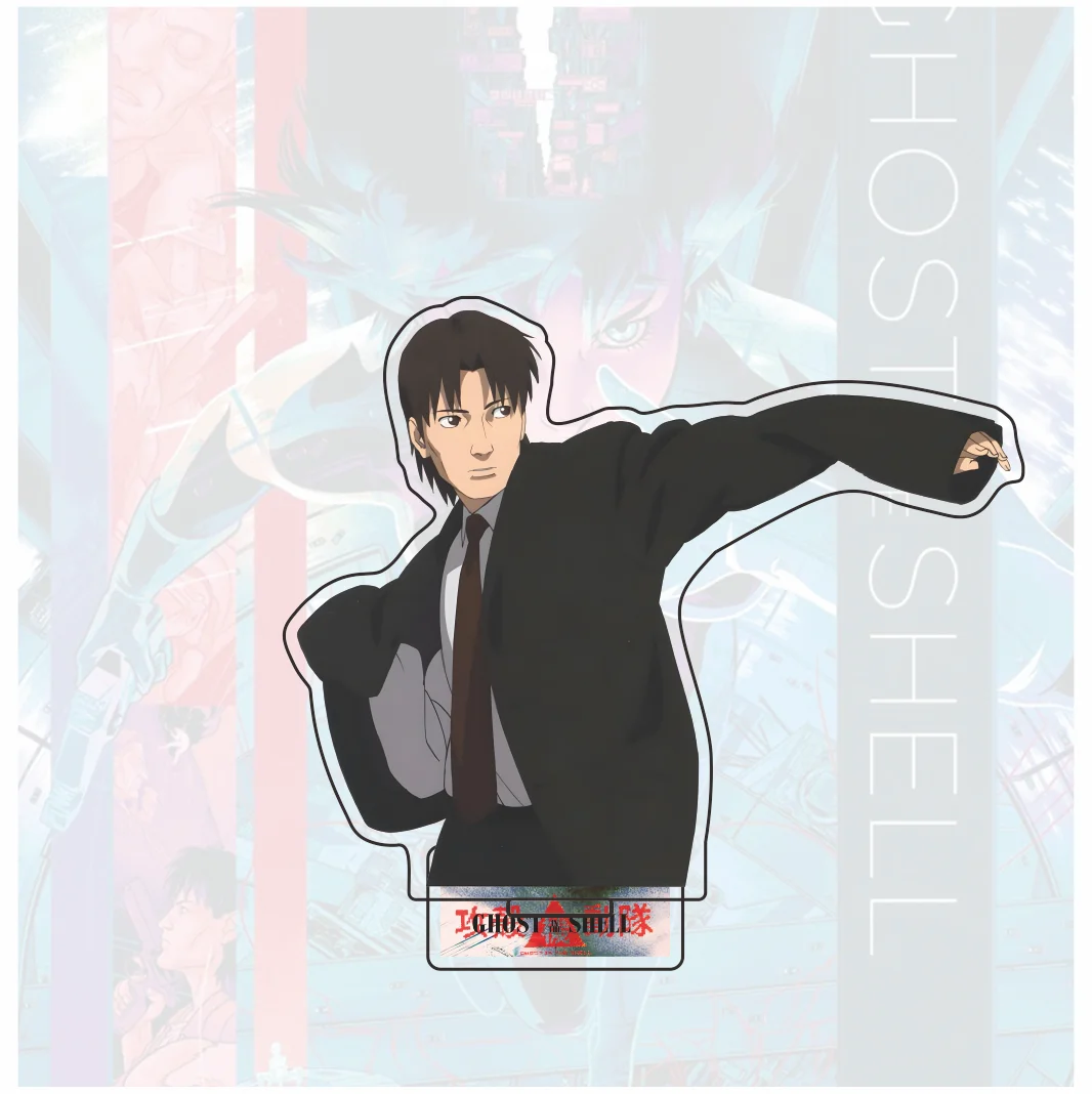 Ghost in the Shell Anime Acrylic Stand Pop-up Store Desk Decor Key Chain Holder for Fans Home Decor