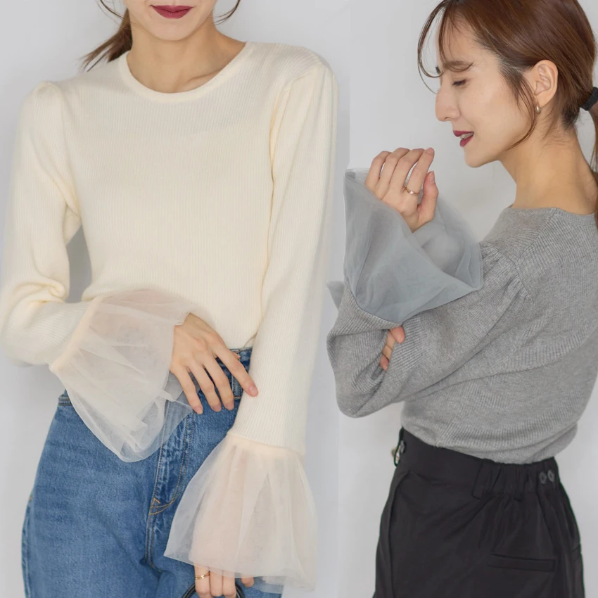 

Женская базовая кофта для многослойных образов, весна-осень, новая модель, корейский стиль, свитер, внутренняя одежда, стандартный крой, другие материалы, 00% [материал].