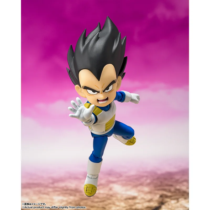 Original BANDAI S.H.Figuarts Vegeta MINI DAIMA SHF Dragon Ball Z In Stock Anime Action Collection Figures Model Toys