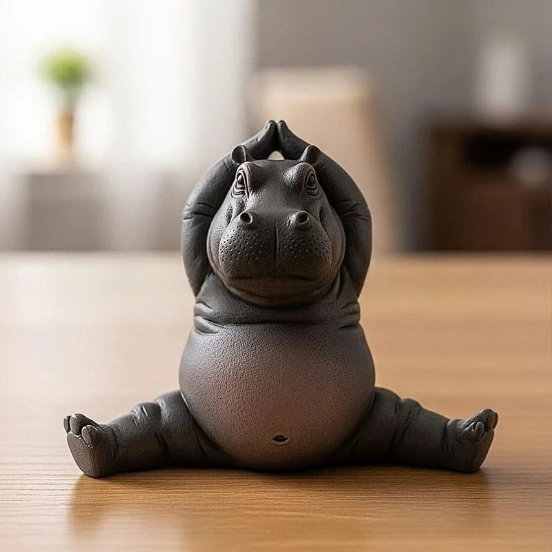 Cartoon Abstract Hippopotamus - Resin Art Decoration Items recension och pris