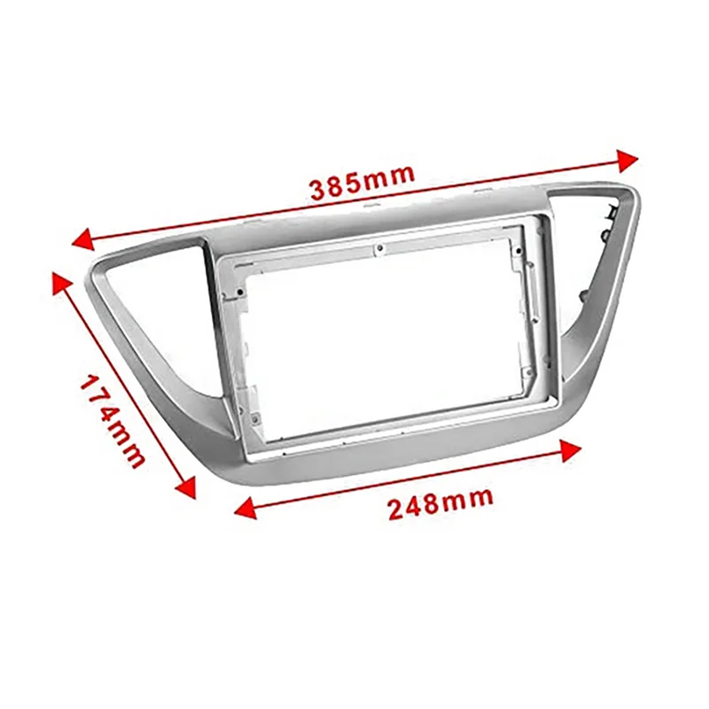 

BT-4X 2Din 9Inch Car Stereo Radio DVD Panel Facia Frame Trim For Hyundai Solaris 2 Accent Verna 2017-2018