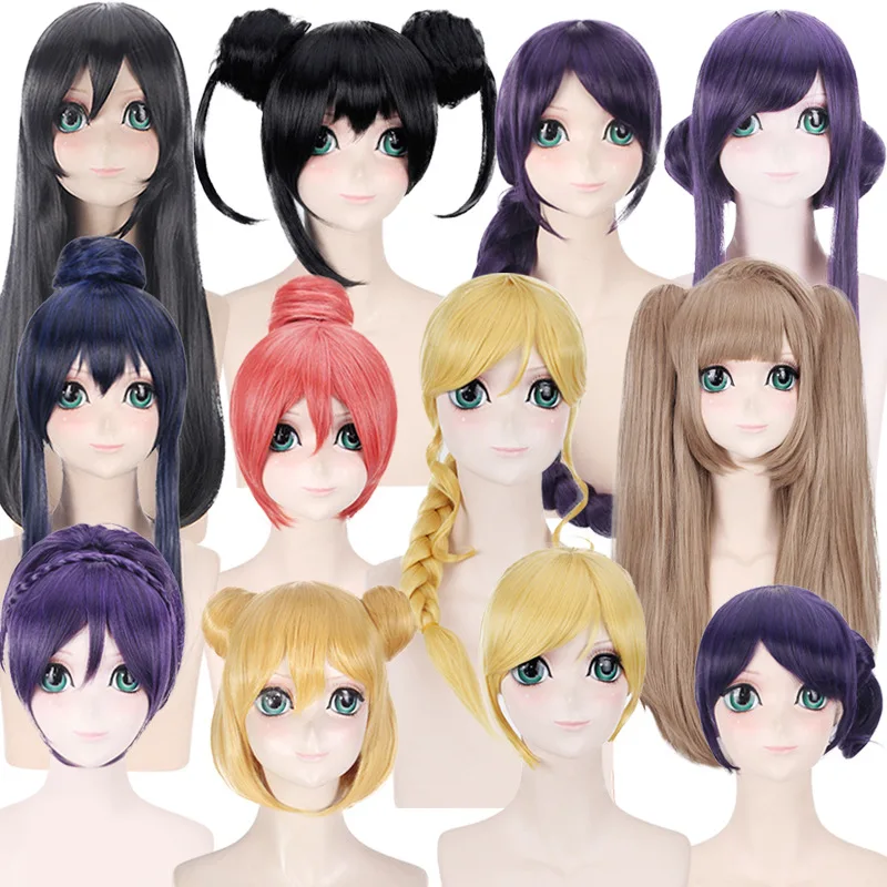 

Long Wavy Synthetic Wig for Cosplay Anime Party Costume Roleplay Heat Resistant Natural Hairline
