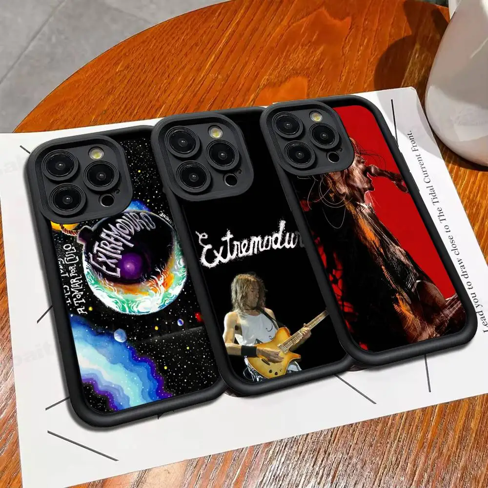 Raw Spanish Rock Band E-Extremoduro For IPhone 17 Pro Max 16 15 14 13 12 11 Plus Black Soft Phone Cover