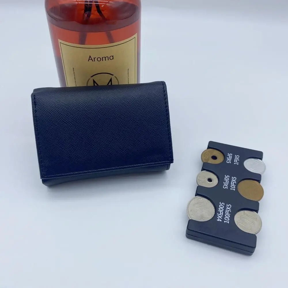 محفظة نقود معدنية محمولة ثلاثية الطي مع مشبك وسحاب حقيبة للرجال محفظة صغيرة ذات سعة كبيرة وحامل بطاقات الائتمان متعدد الوظائف #5