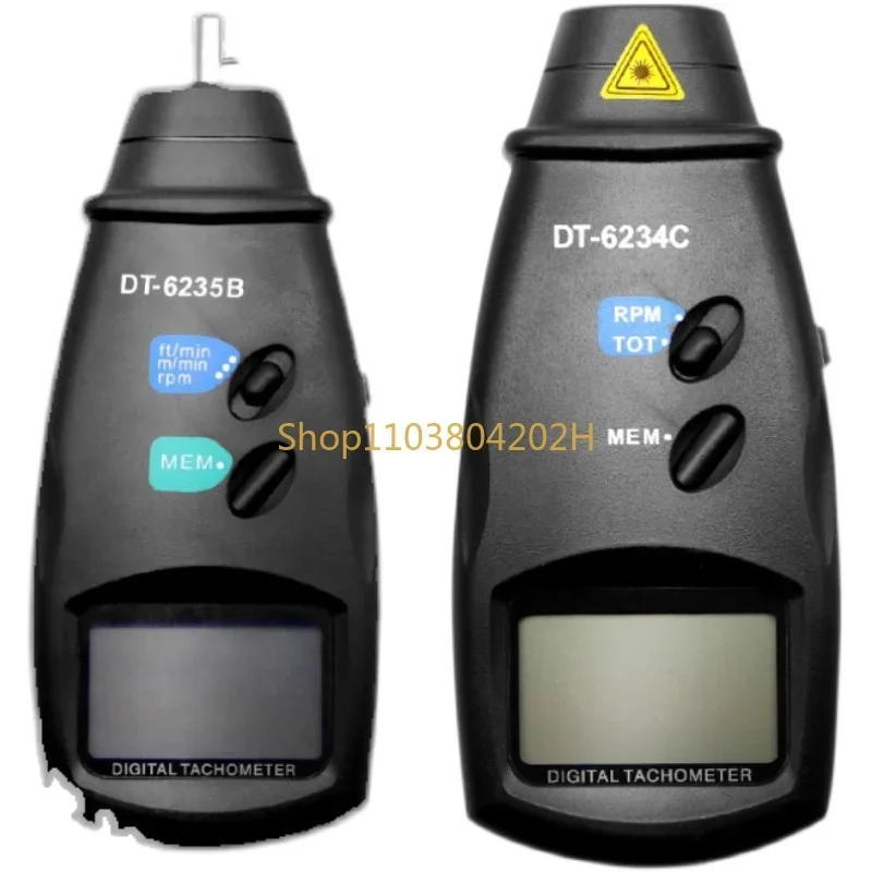 Tachometer, High Precision Motor Tachometer, Electronic RPM Digital Display Infrared Laser Handheld Tachometer