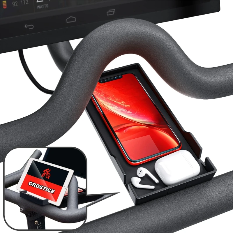 Draaiende Fiets Telefoonhouder Compatibel Met Peloton Fiets & Fiets + Accessoires Stuur Stabiele Anti-Gladde Telefoon Mount Lade Fit