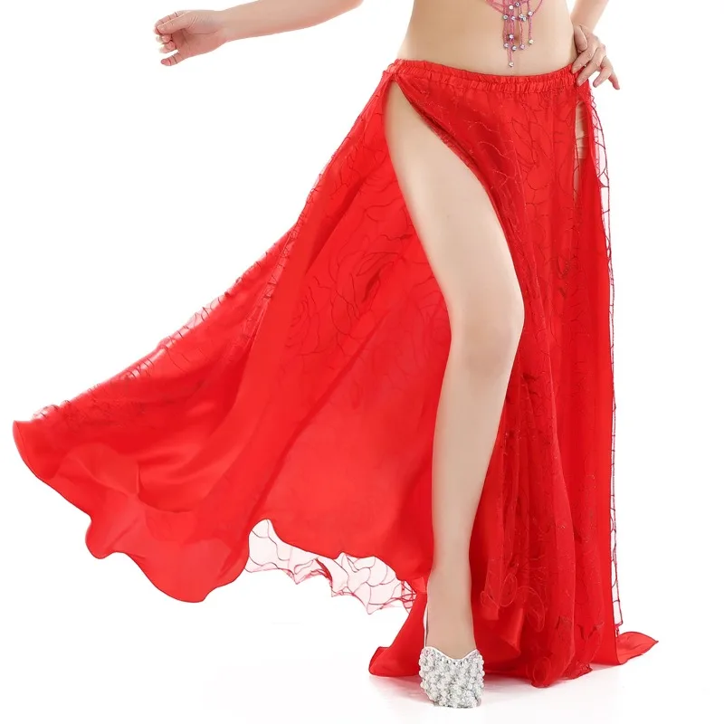 

Customized Mesh Belly Dance Performance Costume Belly Dancer Costume Long Skirt