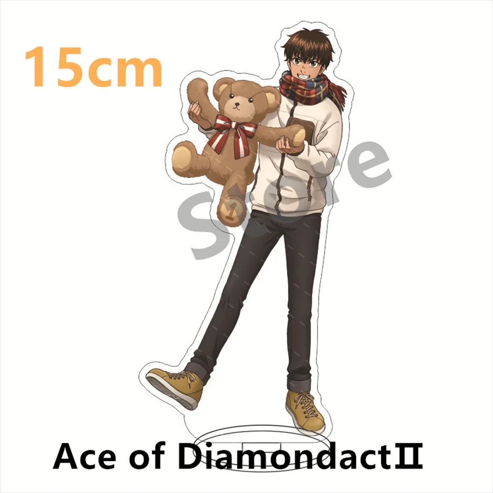 Anime Ace of DiamondactⅡ Figures Sawamura Eijun Acrylic Stands Miyuki Kazuya Character Model Plate Desk Decor Gift