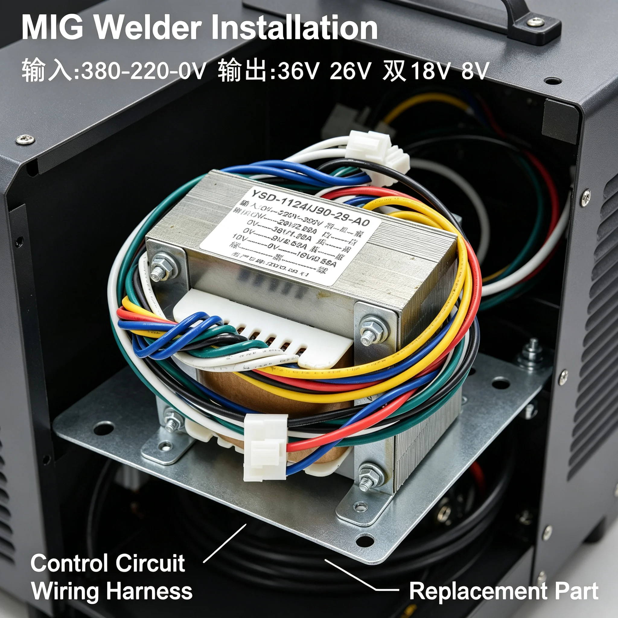 Gas protection control transformer input 380v 220v 0V output 36V 26V dual 18V 8V