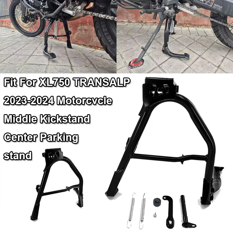 Fit For HONDA XL750 TRANSALP XL 750 XL-750 2023-2024 Motorcycle Accessories Kickstand Center Stand Center Support Rack FootStand