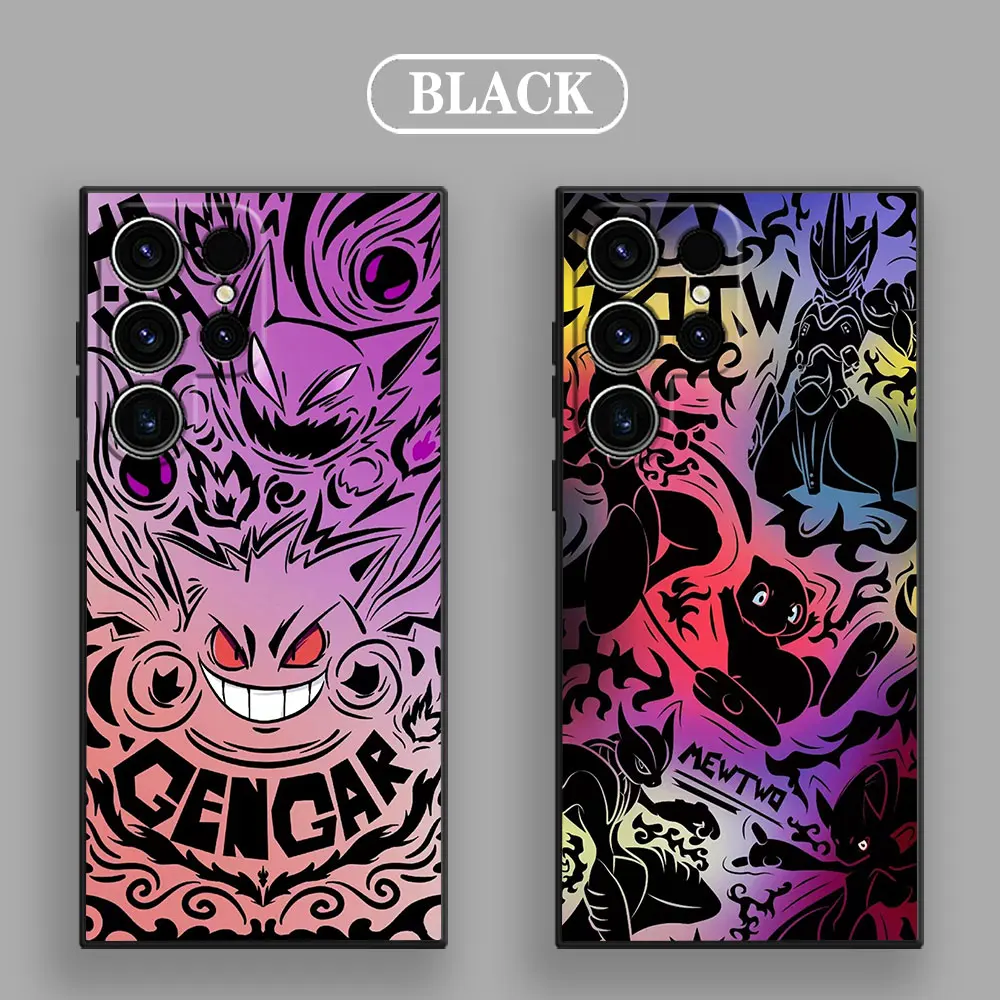 Pokemon Gengar Ghost Anime Phone Case For Samsung Galaxy S24 Ultra Cases S23 S21 S20 FE S22 Plus Note 20 Ultra 10 Silicone Cover