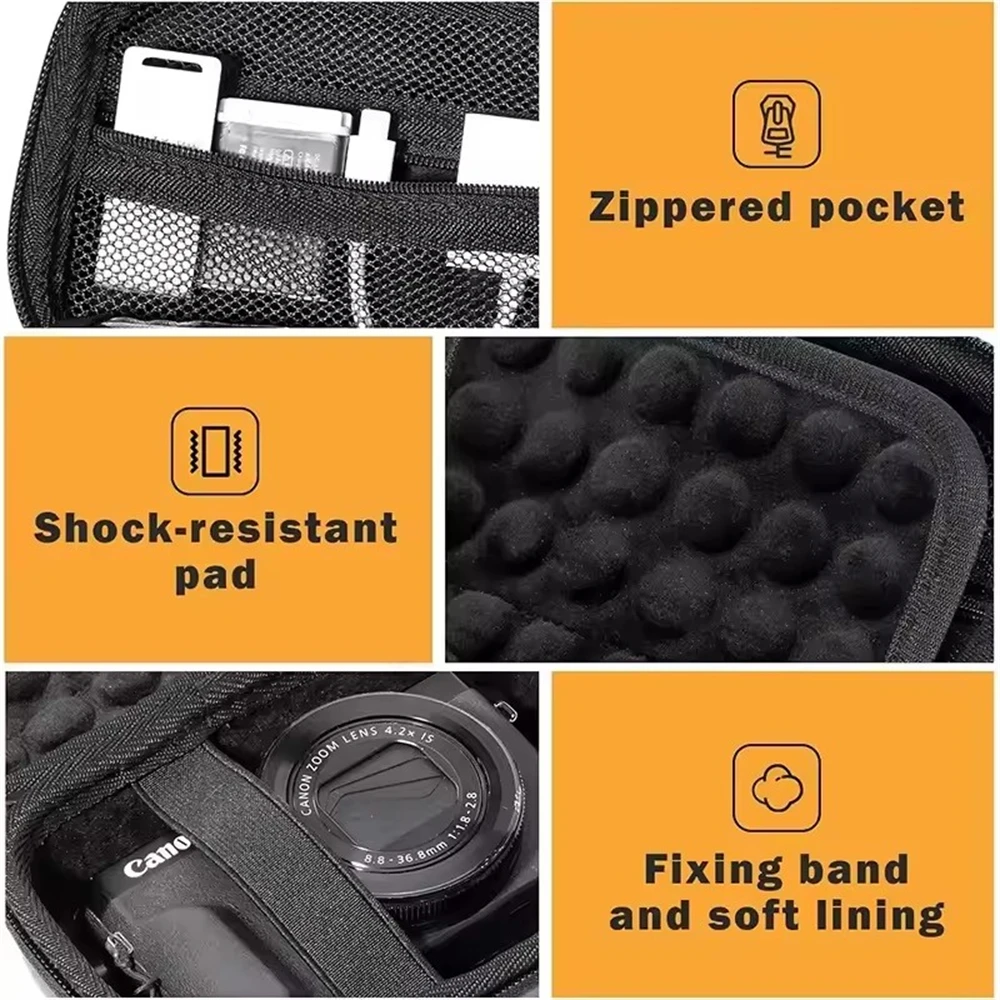 FANGTUOSI Shockproof Hard Case for Canon G7X Mark III Mark II  Cybershot ZV1 Ricoh GR III Digital Camera Protective Carrying Bag view 5