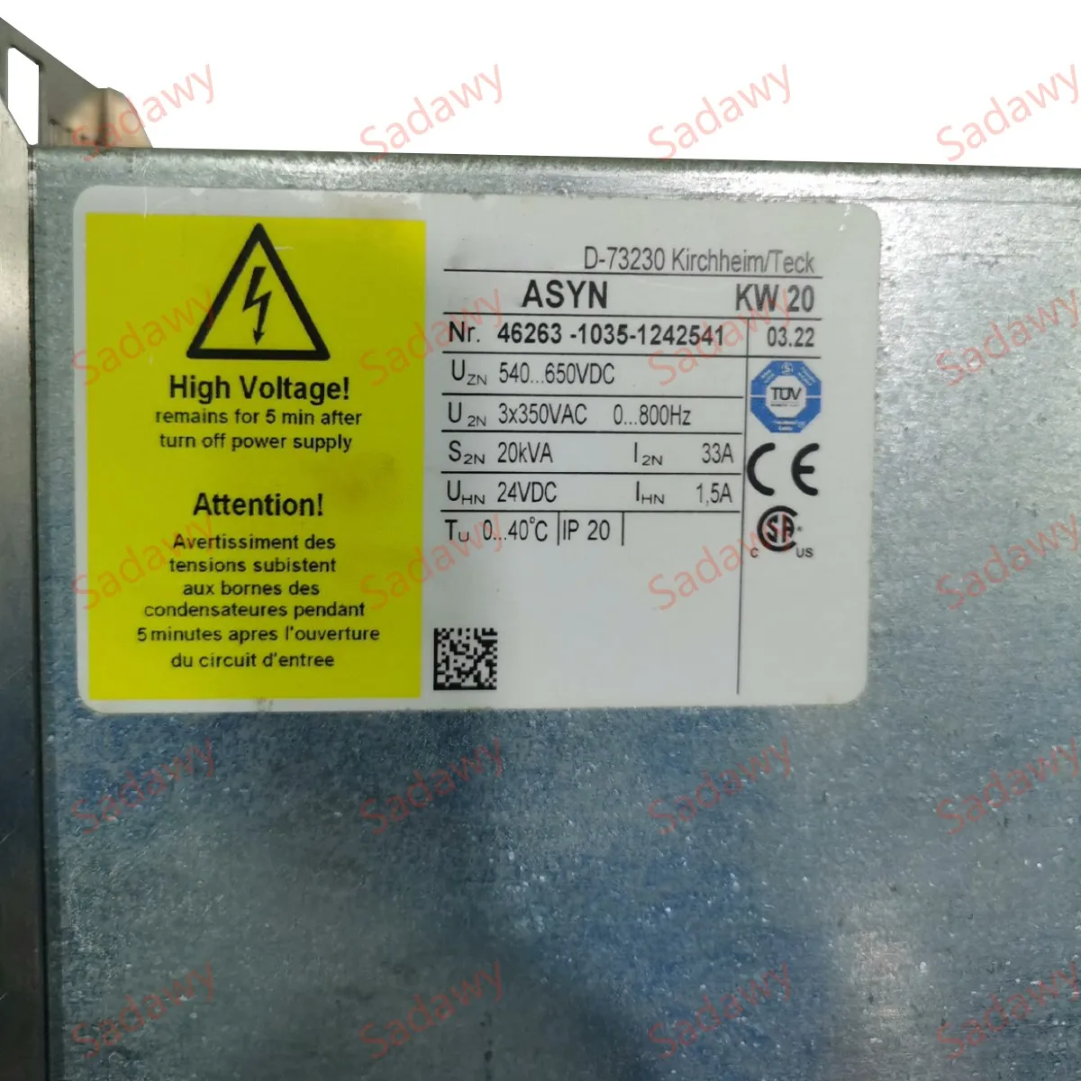 AMK AMKASYN オリジナル KW20 サーボ ドライブ (保証付き)