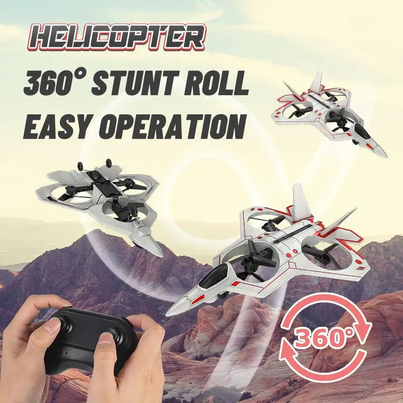 Drone Stunt Fighter Aircraft Model Four-axis Aircraft Remote Control Aircraft Foam Aircraft Roll Rotation Suspension