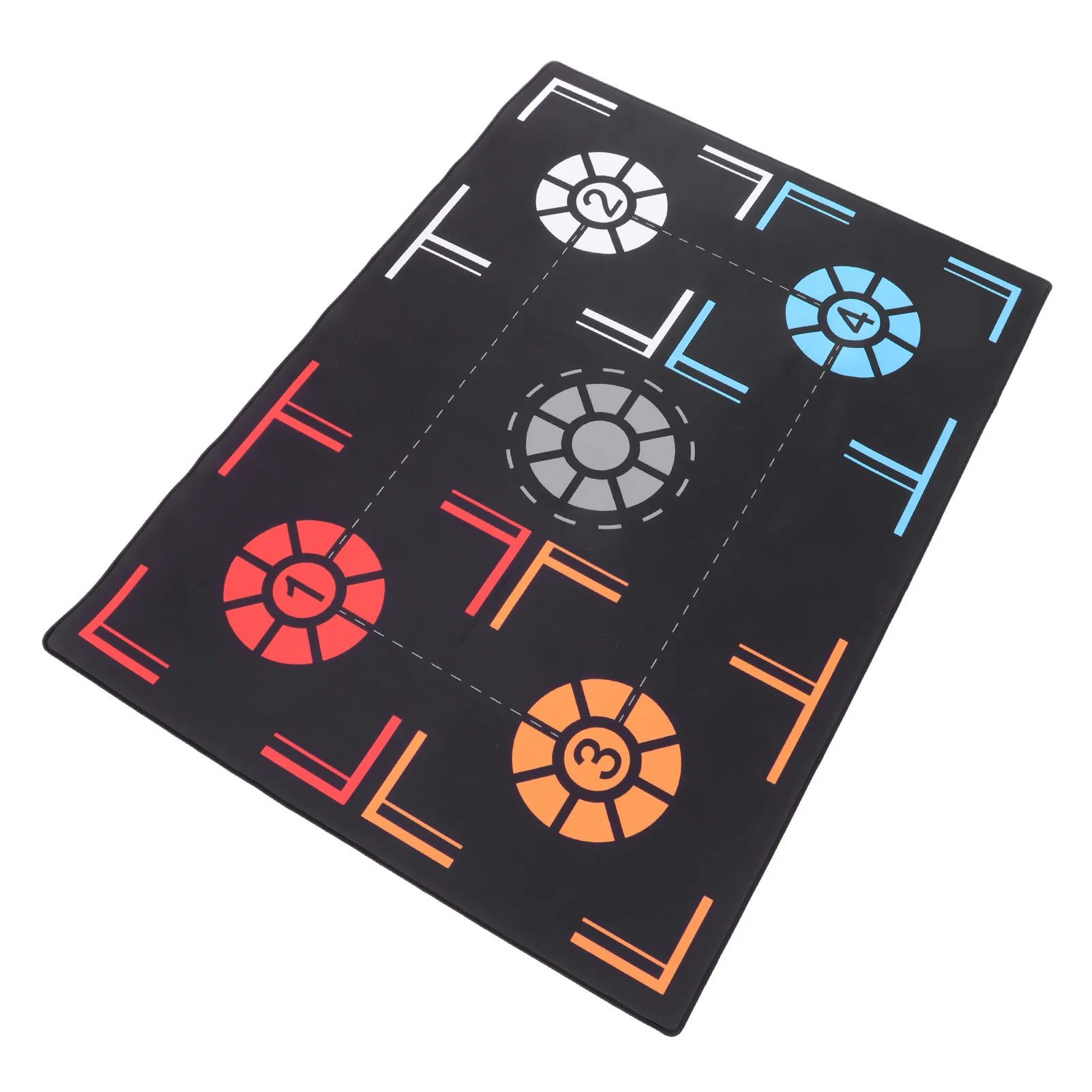 2mm Basketball Training Mat Mute Black Rubber Basketball Training System for Home Kids