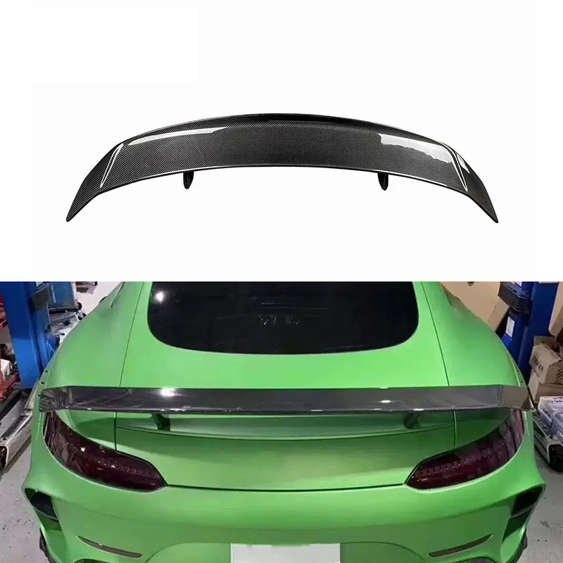 

Carbon Fiber Msy rear spoiler fixed wind wing car modification parts for Mercedes-Benz AMG GT GTS rear wing 2015
