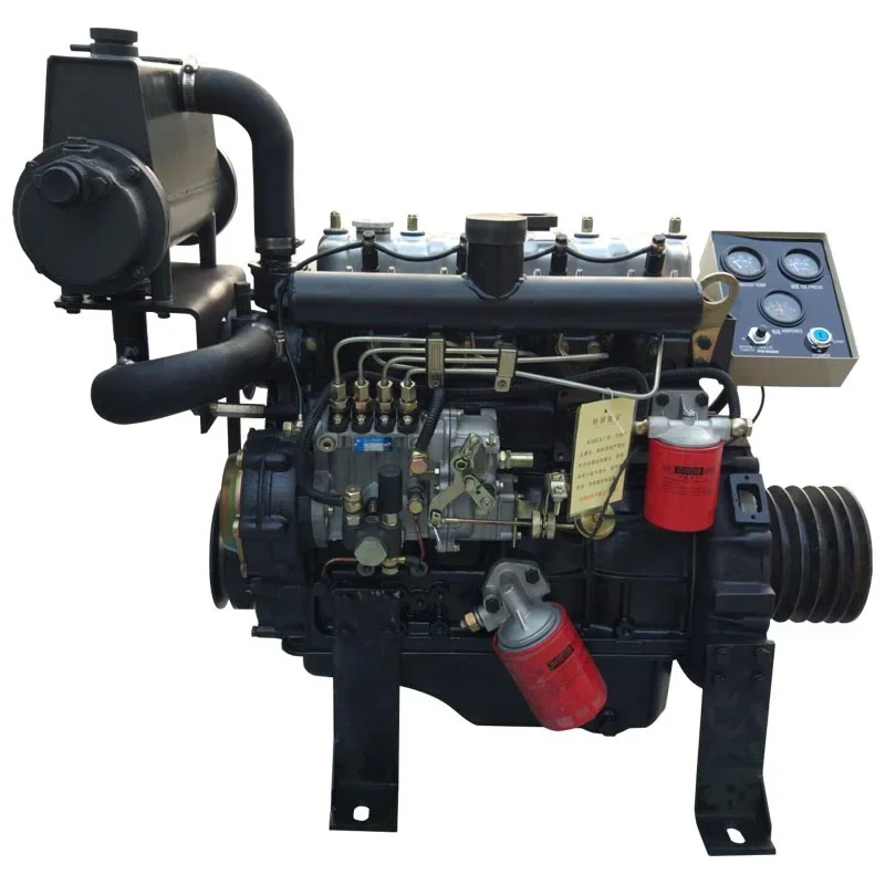 40 four cylinders water cooling 2400 rpm ZH490C  engine for marine and boat with heat exchanger and clutch