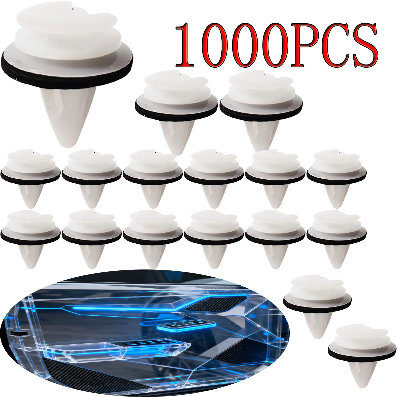10/20/30/50/100/200/300/400/500/1000PCS Car Door Trim Panel Retainer Clips Bumper Fastener Rivet Clips for BMW Series 3 5 7 E46