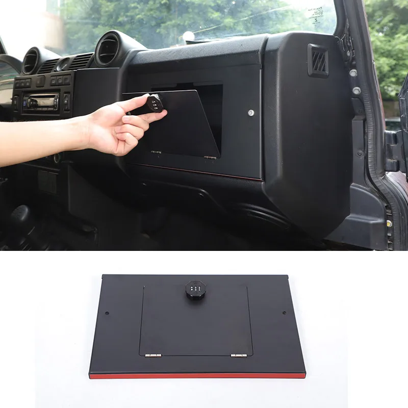 

For Land Rover Defender 90 110 2004-2018 Car Front Dashboard Password Lock Security Safe Storage Privacy Protection Accessories