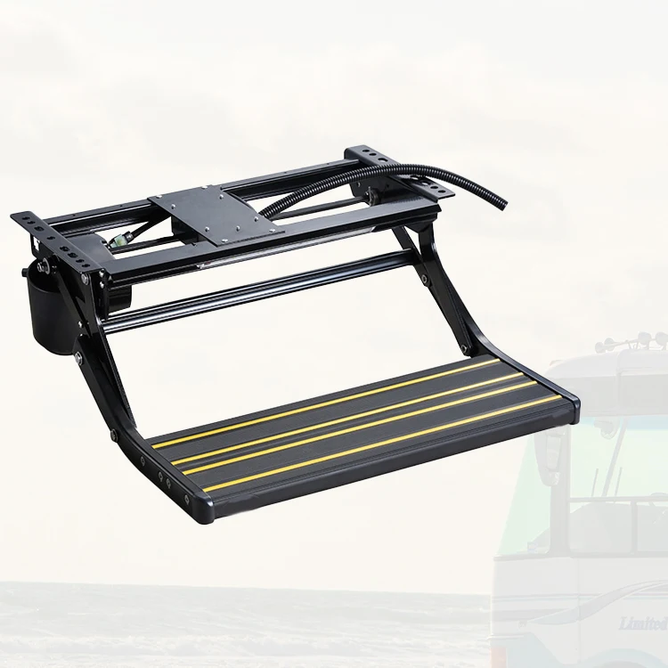

Caravan Trailer RV Adjustable Height Folding Step Stool With Aluminum Alloy & Carbon Steel Lightweight Durable Supports Up 220kg