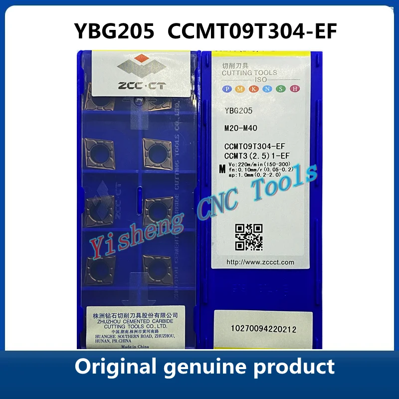 ZCC CT YBG202 YBG105 CCMT09T304-EF YBG205 Carbide Inserts CNC Turning Tool Lathe Cutter Tools