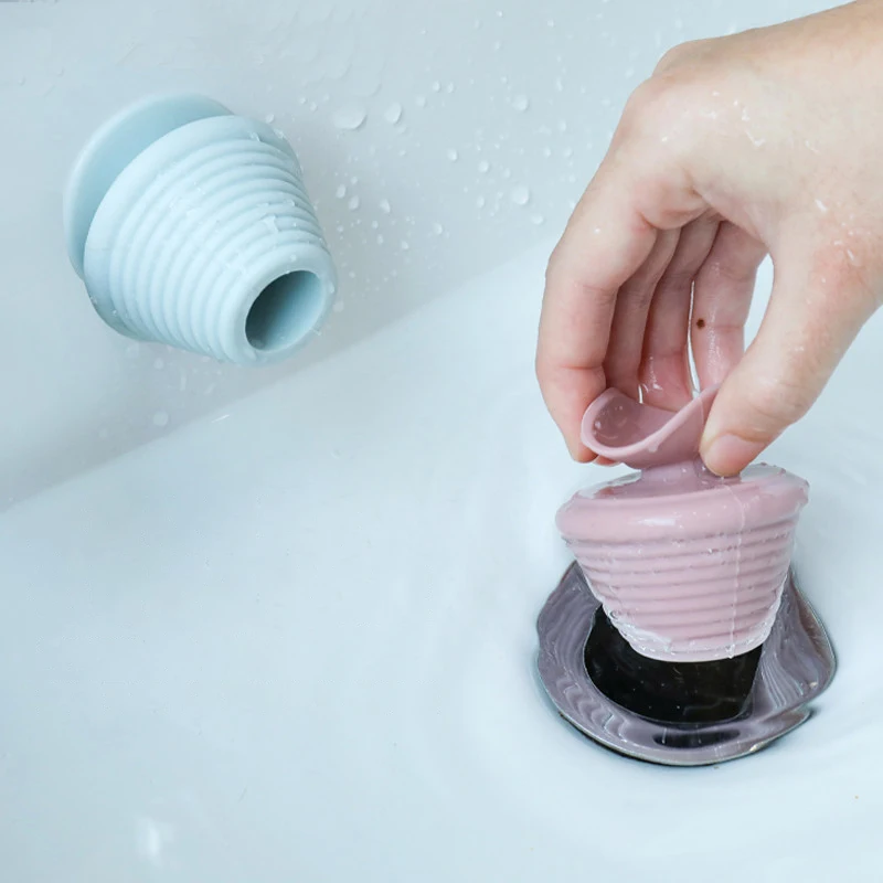 Silicone Bathtub Stopper Kitchen Bathroom Sink Drain Bath Plug Stopper For Bathroom Accessorie - view 2