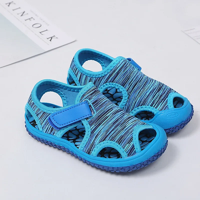 Zomer Baby Meisjes Jongens Sandalen Kinderen Strand Sandalen Zachte Bodem Non-Slip Baby Schoenen Kids Outdoor Anti-Collision schoenen