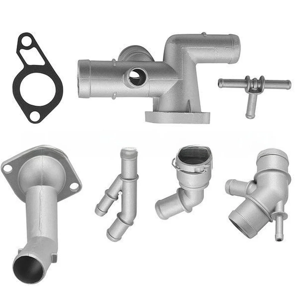 

7Pcs Aluminum Coolant Hose Connector Kit with Part Numbers 06A121133J 1J0121087C for For Golf MK4 Jea GTI 1.8T